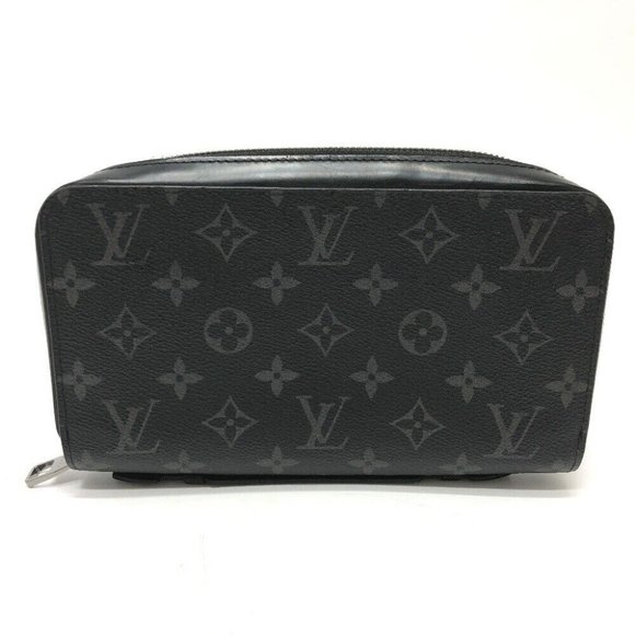 LOUIS VUITTON MonogramEclipse Zippy XL Hand Bag Travel case Long Wallet - Picture 1 of 16